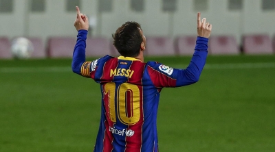 Lionel Messi sale del Barcelona