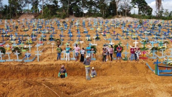 Brasil supera los 598 mil muertos por COVID