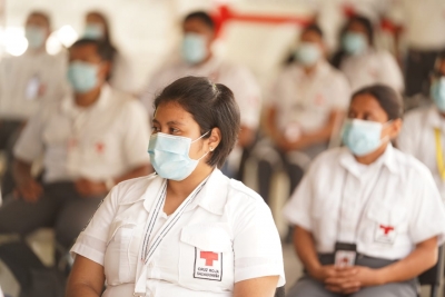Socorristas de Cruz Roja son capacitados en atención humanitaria