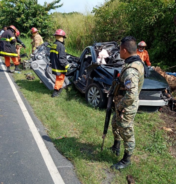 Un muerto y tres lesionados en accidente