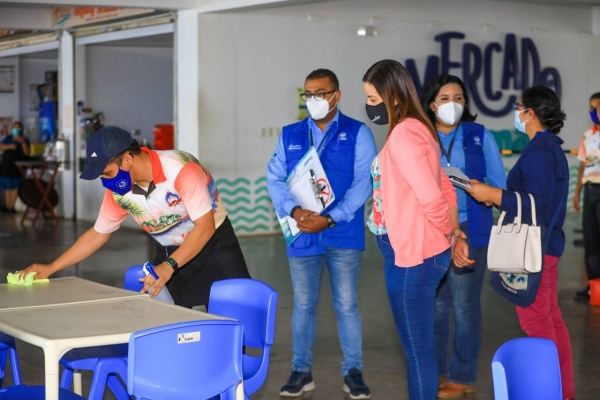 Verifican protocolos de bioseguridad en el Puerto de La Libertad