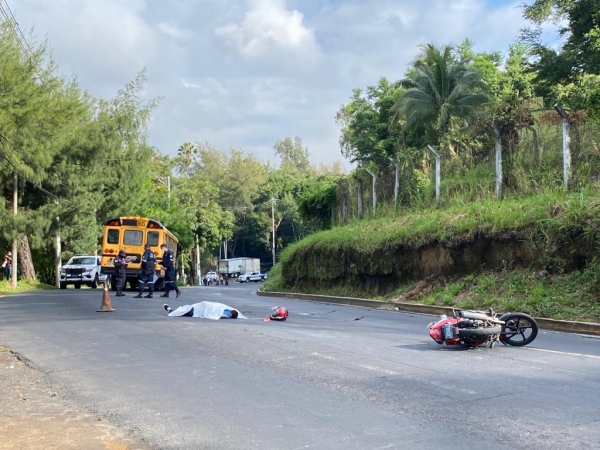 Motociclista muere en accidente de tránsito