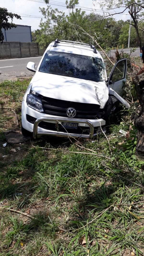 Accidente de tránsito sobre la carretera Panamericana.