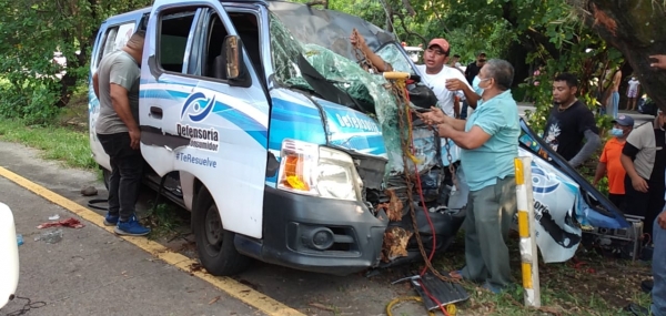 Grave accidente de tránsito en Autopista a Comalapa