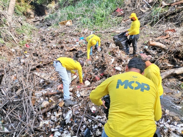 Obras Públicas desarrolla trabajos de prevención de inundaciones