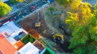 Avanzan obras de mitigación en quebrada El Garrobo