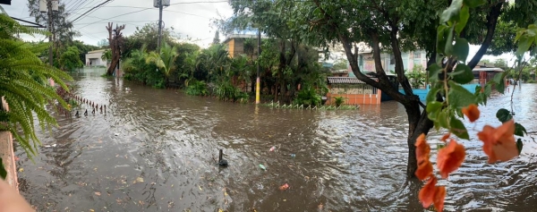 Lluvias causan estragos en colonia Santa Lucía, Ilopango