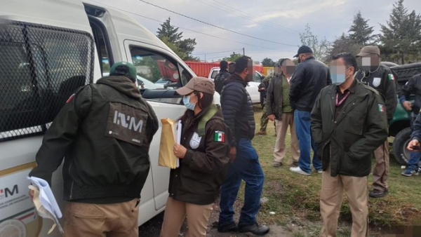 Disuelven caravana de migrantes en Chiapas