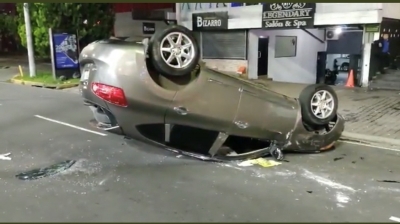 Cuádruple accidente en bulevar del Hipódromo