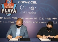 INDES y CEL inauguran primera edición de la Liga de Fútbol Playa 2021