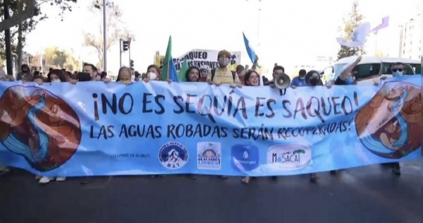 Protestas en Chile por escasez de agua