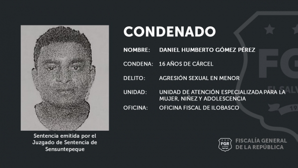 16 años de cárcel para agresor sexual