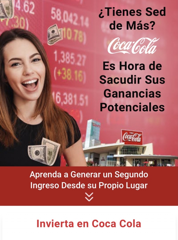 Coca Cola advierte sobre estafas virtuales