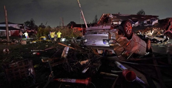 Más de 20 tornados en una noche en Texas