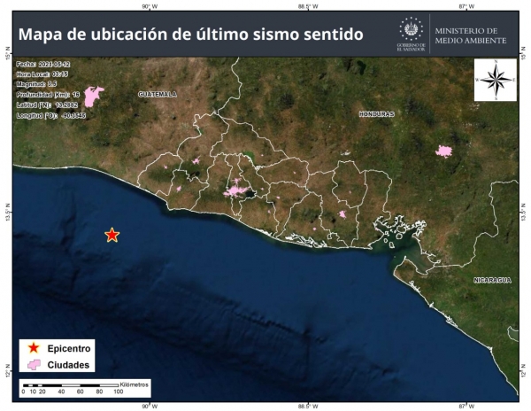 Varios sismos se registraron esta madrugada en el occidente del país