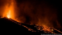 Estalló el volcán de La Palma, Islas Canarias