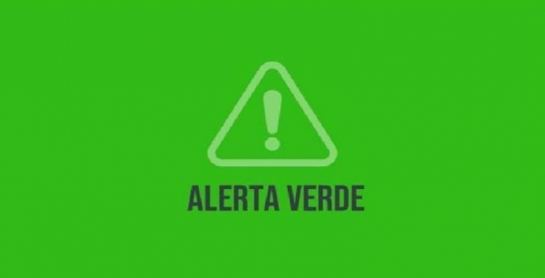 Continúa alerta verde por lluvias