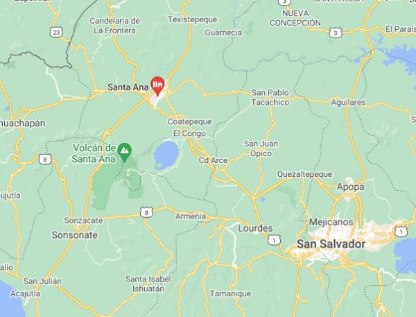 Cierre de incorporación a Quezaltepeque, en carretera Santa Ana a San Salvador,