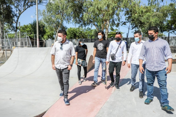 Verifican avance en “skatepark” de la colonia Zacamil