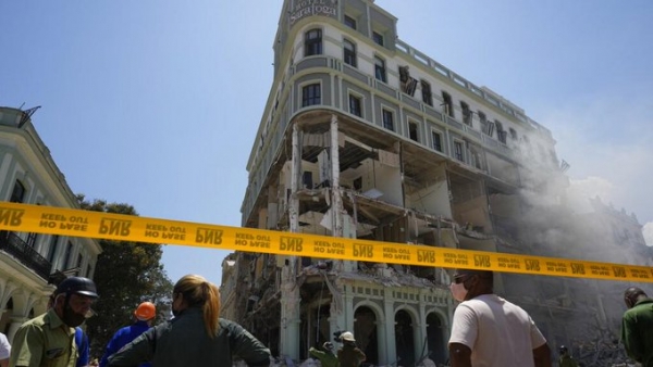 Ocho muertos tras explosión en hotel de Cuba