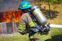 Simulacro de incendio en ventas de pólvora