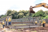 Cierre de carretera a Sonsonate por trabajos en puente sobre río Ceniza