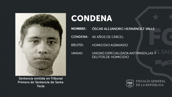 Pandillero condenado por homicidio de un agente