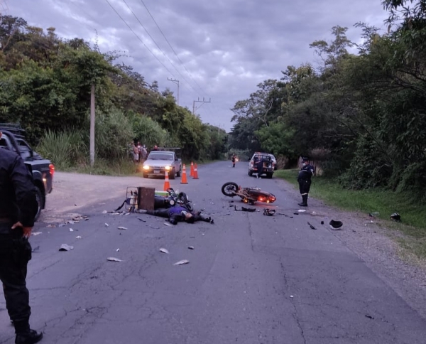 Motociclista muere en accidente de tránsito