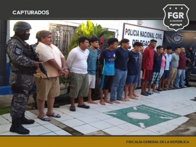18 Pandilleros acusados de varios homicidios fueron capturados, en Cabañas