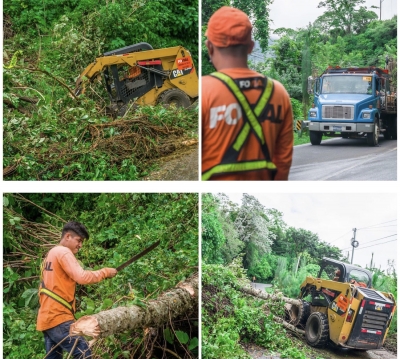 Protección Civil atiende afectaciones en carreteras y comunidades